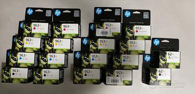 Cartucce oroginali HP 953 XL - 963 XL - 62 XL
