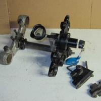 Yamaha XJ 600 piastre serrature cavalletti specchi