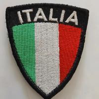 patch scudetto Italia in cotone ricamato 