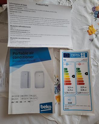 Condizionatore Portatile Beko 212H