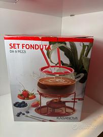 Set fonduta Kasanova 9 pezzi - come nuovo