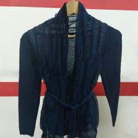 Nedda Scala cardigan in lana e seta trasparente 42