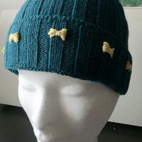 Berretto in cachemire e lana ricamato a mano - Pez