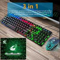 Tastiera e Mouse da Gioco, Layout USA QWERTY 