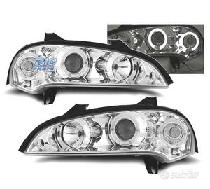 FARI PER OPEL TIGRA 95-03 ANGEL EYES FONDO CROMATO