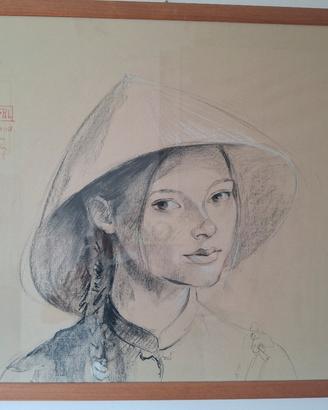 RITRATTO GIOVANE RAGAZZA ORIENTALE