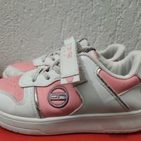 scarpe COVERI 34 rosa bianco bambina 