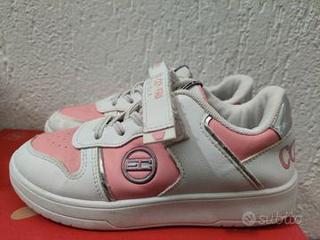 scarpe COVERI 34 rosa bianco bambina 