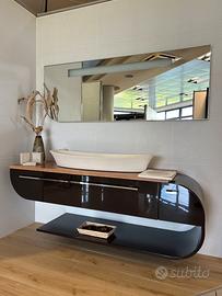 MOBILE ARREDO BAGNO CM 175 BROWN LUCIDO