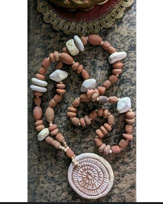 Collana etnica Maya con maxi pendente 