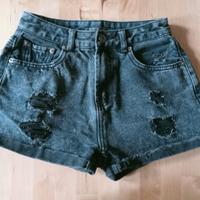 Jeans corti neri "Scout"tg 38/XS (ita) 100% cotone