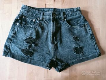 Jeans corti neri "Scout"tg 38/XS (ita) 100% cotone
