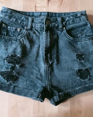 Jeans corti neri "Scout"tg 38/XS (ita) 100% cotone