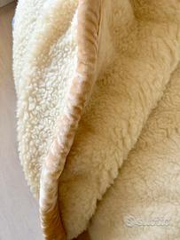 Coperta matrimoniale lana merinos calda e morbida