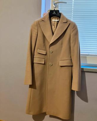 Cappotto lungo elegante Pinko color cammello-T.44