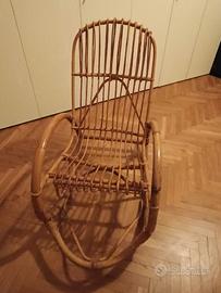 sedia in  bambù
