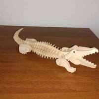Costruzione Puzzle 3D in Legno Coccodrillo