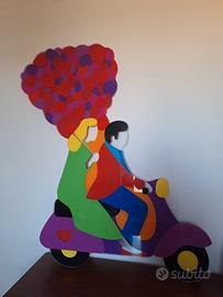 marco lodola, serigrafia su lastra in plexiglass