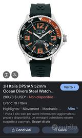 OROLOGIO AUTOMATICO 3H ITALIA OCEAN