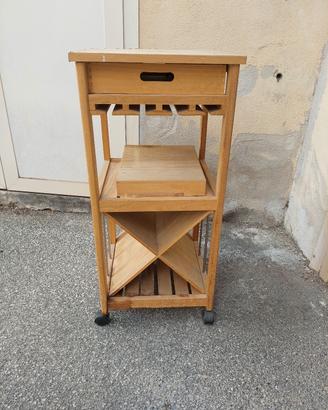 carrellino in legno 