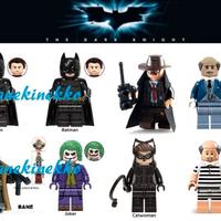 8 minifigure BATMAN Dark Knight JOKER simil Lego