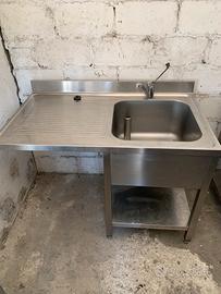Lavello industriale acciaio inox