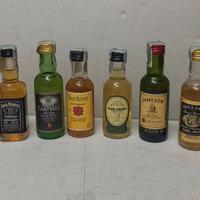Collezione di 10 bottiglie  mignon di Whisky 