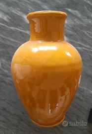 Vaso in terracotta siciliano giallo ocra