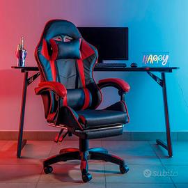 Sedia Gaming Baroni Rossa 