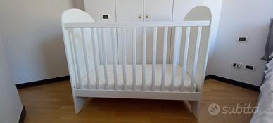 lettino neonato Ikea Gonatt bianco + materasso