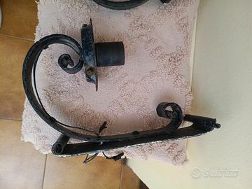 Lampade applique in ferro battuto usate.