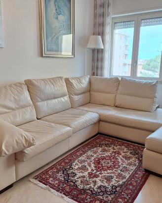Divano letto matrimoniale in pelle con chalong