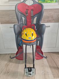 Seggiolino bici + casco