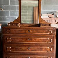 Comó antico inizio ‘900 con specchiera restaurato