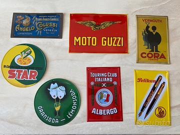 Lotto targhe pubblicitarie vintage