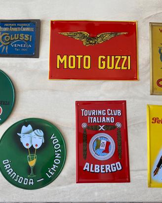 Lotto targhe pubblicitarie vintage
