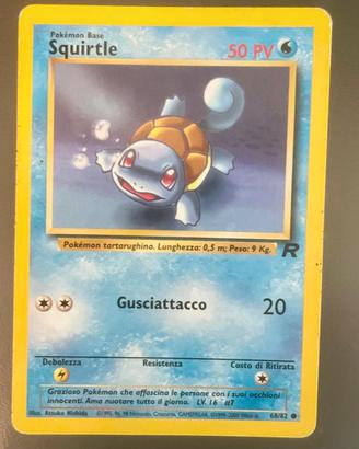 Squirtle mazzo Team rocket