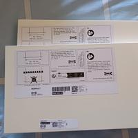 Mensole Burhult Ikea bianche e staffe