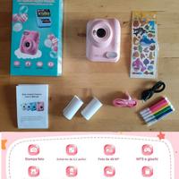 Fotocamera rosa per bambine con stampante - Nuova