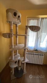 Tiragraffi ad albero gigante per gatti -multipiano