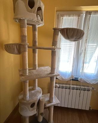 Tiragraffi ad albero gigante per gatti -multipiano