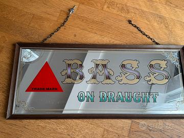 Specchio vintage pub inglese  BASS ON DRAUG