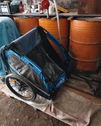 carrello rimorchio bici per bambini/spesa 
