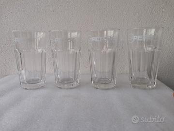 Bicchieri Pepsi in vetro 4 pezzi 