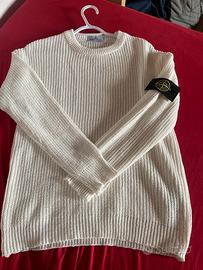 Maglione stone island bianco
