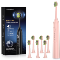 Spazzolino elettrico sonico per adulti 6 testine 4