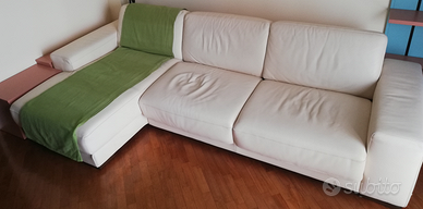 Divano letto in pelle