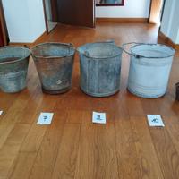 Secchi Secchio metallo vintage vari modelli
