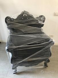 Poltrona nera velluto