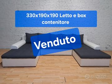 Divano Moderno doppia Penisola  letto e box